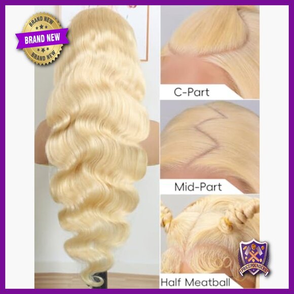 30 Inch 613 Lace Front Wig Human Hair Body Wave 200 Density HD Lace